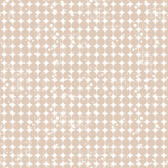 Seamless vector dotted pattern. Creative geometric background with circles. Grunge texture with attrition, cracks and ambrosia. Old style vintage design. Graphic illustration.