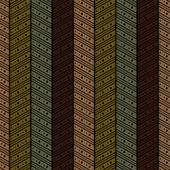 Seamless vector decorative hand drawn pattern. ethnic endless background with ornamental decorative elements with traditional etnic motives, tribal geometric figures. Print for wrapping, background