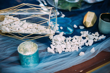 decorations in the style boho for dinner for two outdoors