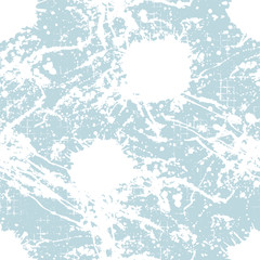 Vector seamless pattern, tile with inc splash, blots, smudge and brush strokes. Grunge endless template for web background, prints, wallpaper, surface, wrapping, repeat elements for design