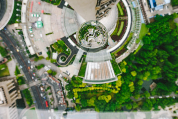 Shanghai view from the Oriental Pearl building
