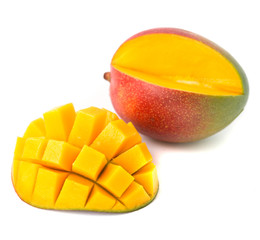 Fresh mango isolated on a white background
