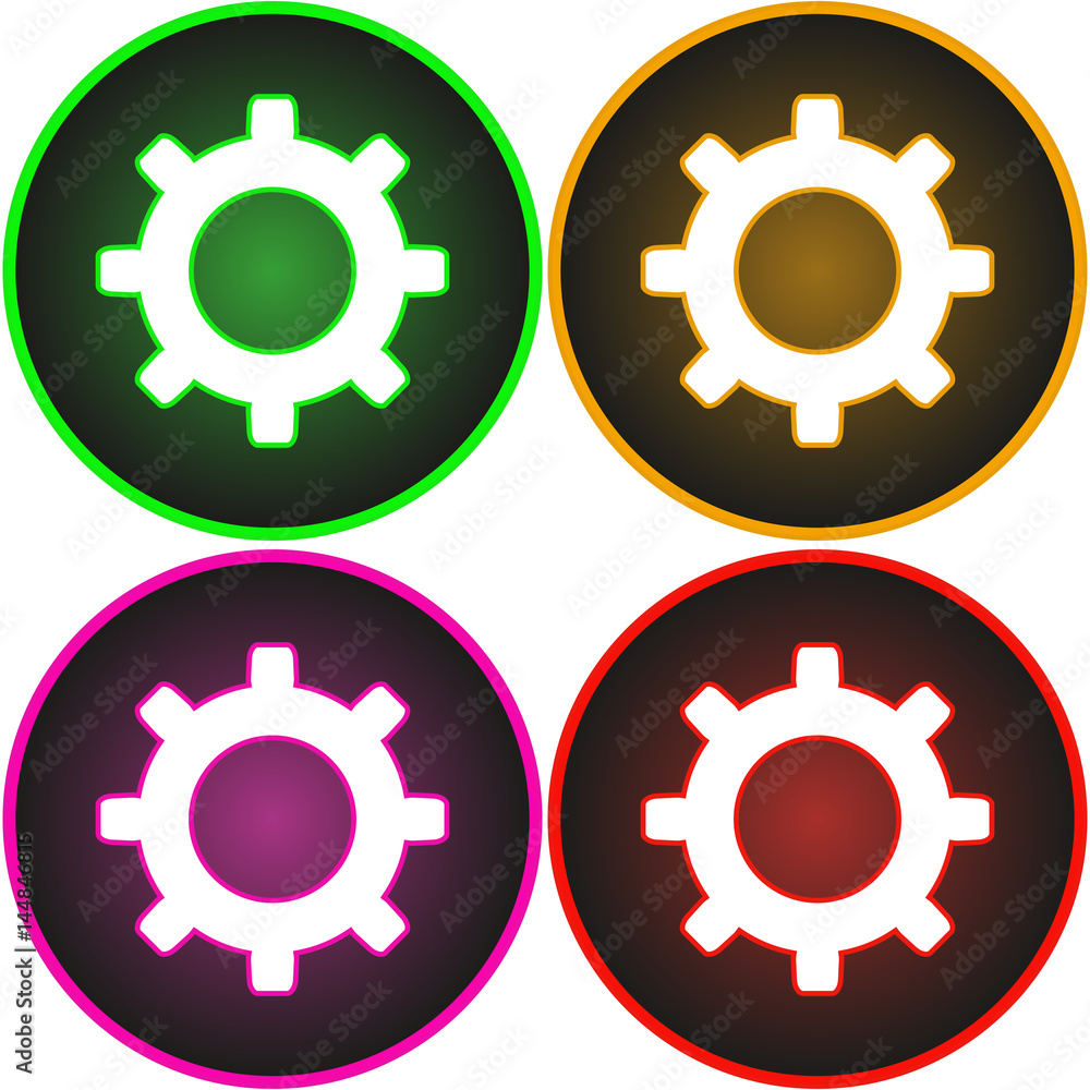 Poster vector image button settings
