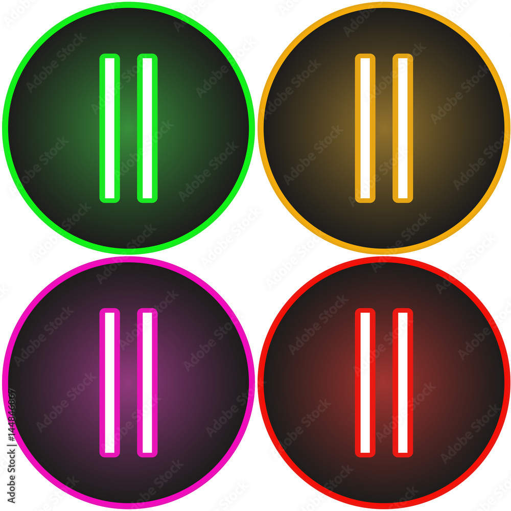 Poster stop button vector image