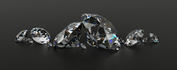 Diamonds in a row