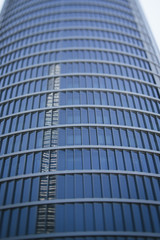 Obraz premium Modern glass silhouettes of skyscrapers in the city. Madrid.