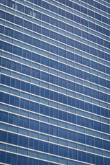 Obraz premium Modern glass silhouettes of skyscrapers in the city. Madrid.