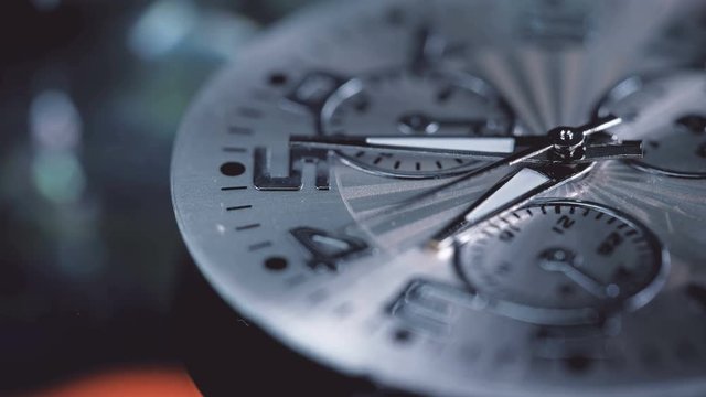 beautiful clock shot with macro lens