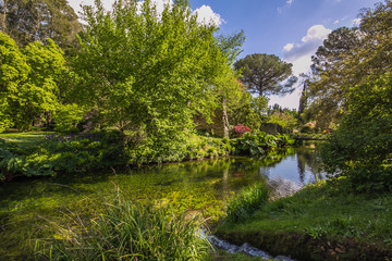 Fototapeta na wymiar Ninfa: uno dei giardini più romantici d'Europa