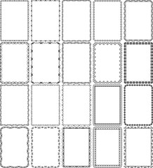 Set of decorative borders - design elements