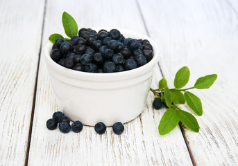 Bowl with Blueberries