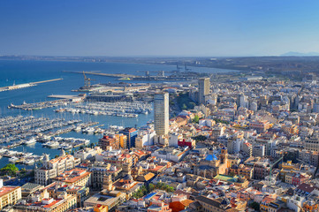 Spain. Sunny day in the city of alicante