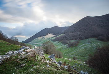 Forca d'Acero, access to Parco Nazionale d'Abruzzo from Ciociaria, Lazio, Italy