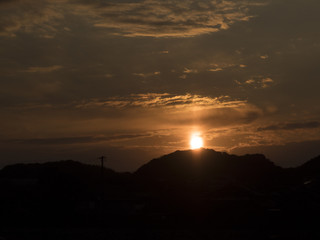 夕日