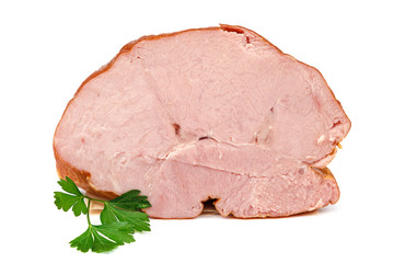 Smoked meat isolated on a white background