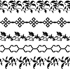 Seamless decorative borders