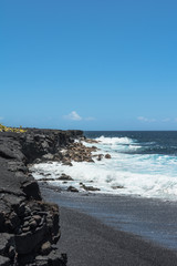 Kaimu Black Sand Beach, Big Island, Hawaii