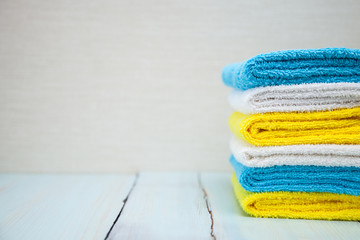 Colorful cotton towels