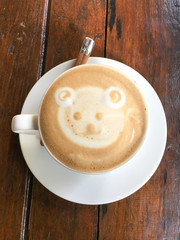 Latte Bear Art