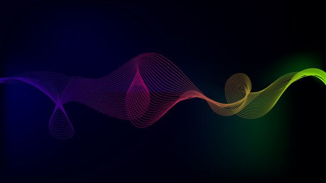 Sound wave Technology Background Display 1280x720