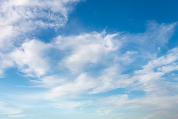 Fototapeta na wymiar Cloud on the blue sky.