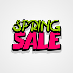 Sale super label discount Spring sticker