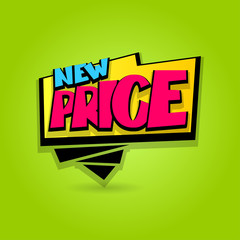 Sale super label discount New price