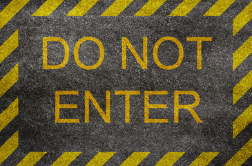 do not enter