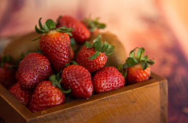 Strawberry in the box