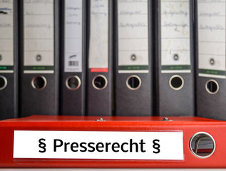 Aktenordner Presserecht