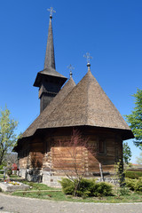 Fototapeta na wymiar wooden church of Michael the Brave in Alba Iulia, Romania