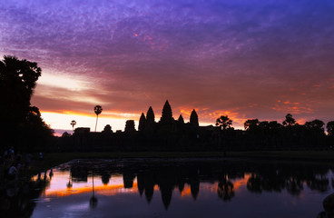 Fototapeta na wymiar Ankor Wat, photo taken at sunrise