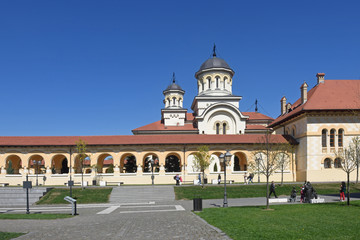 Fototapeta premium coronation cathedral of the Romanian Orthodox Church of Alba Iulia, Transylvania, Romania