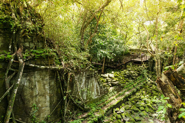 Fototapeta premium Beng Mealea, ancient temple ruins in the jungle, Siem Reap, Cambodia.