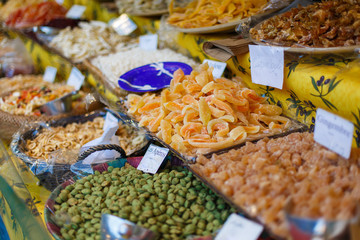 Sweets and dried fruits