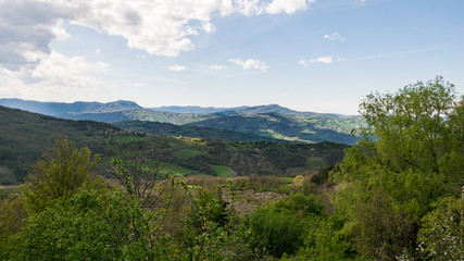 Fototapeta na wymiar Appennino Emiliano - Panorama