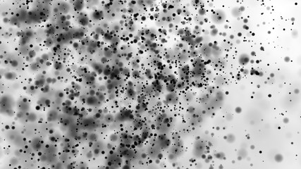 Beautiful monochrome bokeh blurred dots background defocused lights