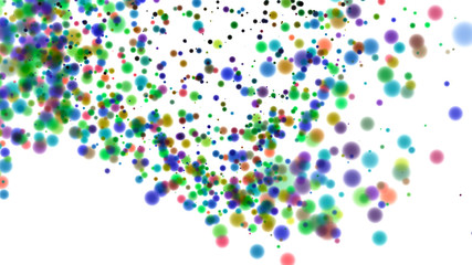 Beautiful colorful bokeh blurred background defocused dots