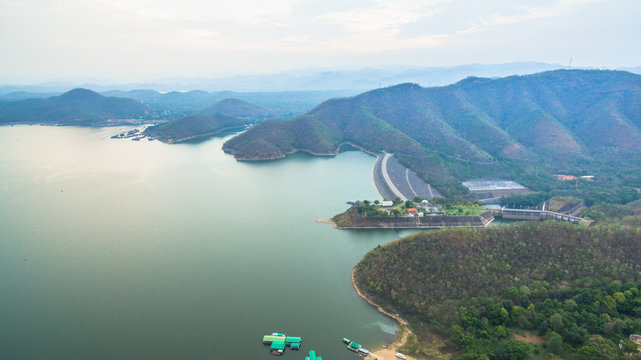 Srinakarin Dam is a hydro electric power generation.also it is a landmark of Kanchanaburi province.the place for vacation many tourists come here for relax and travel there have many interesting thing © Narong Niemhom