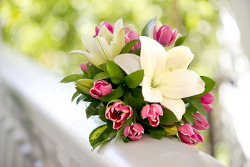 Wedding bouquet of flowers