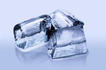ice tube on a white background