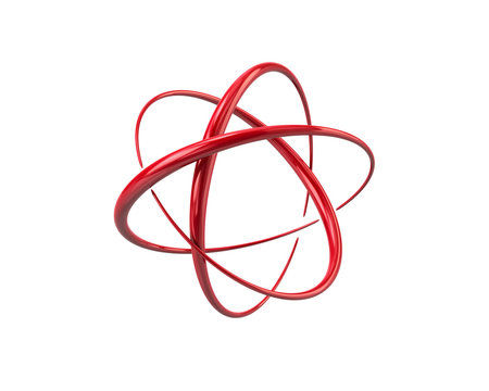 Red atom symbol