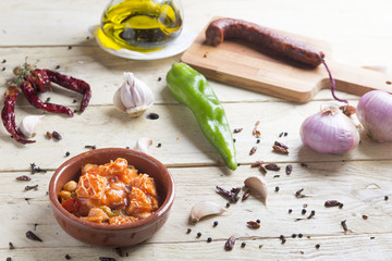 Callos typical food spanish