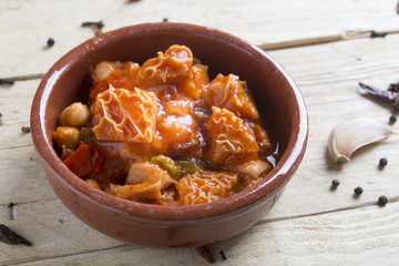 Callos typical food spanish