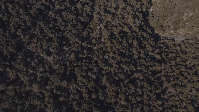 montagne vue par drone