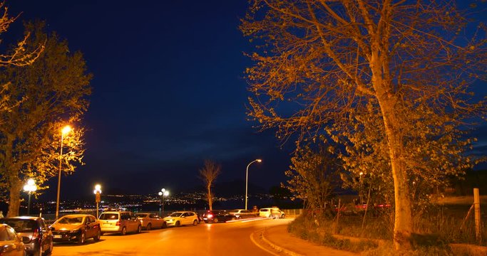 Time lapse of Bacoli, Italy from a height. 