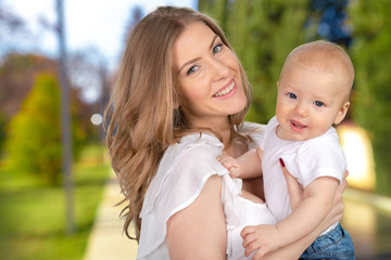 Mom and baby
