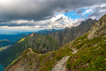 Fototapeta premium Tatry,Mięguszowiecka Przełęcz pod Chłopkiem