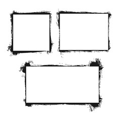 Banners with brush backdrop