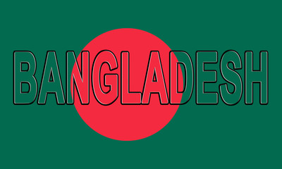 Flag of Bangladesh Word